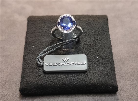 Anello World Diamond Group Donna in Oro bianco Tanzanite ACLC103DZBTZ2 - ACLC103DZBTZ2